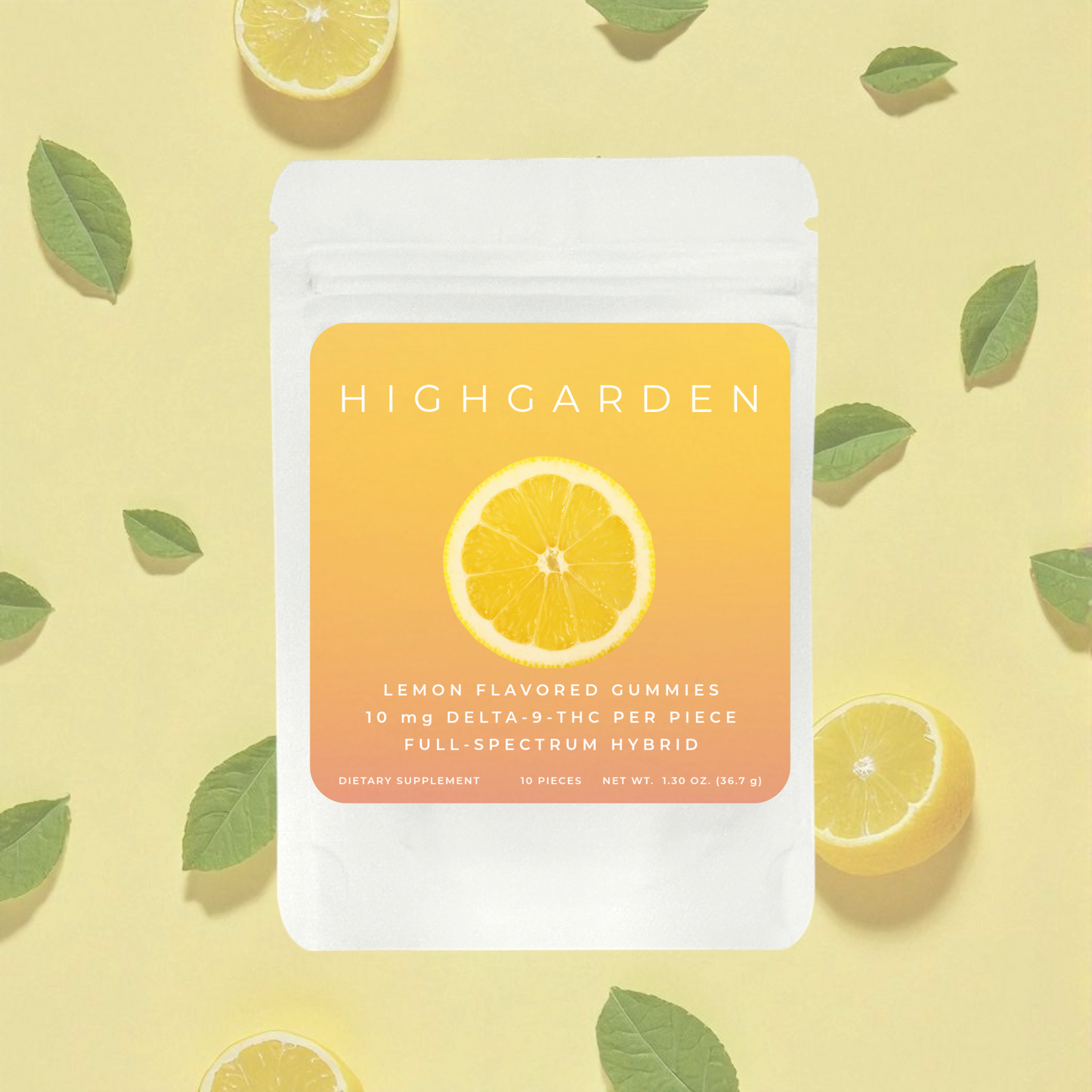Highgarden Gummies - Lemon - 10mg THC