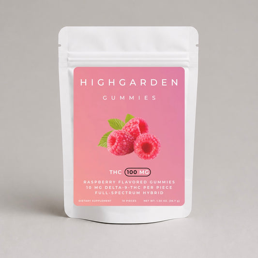 Highgarden Gummies - Raspberry - 10mg THC