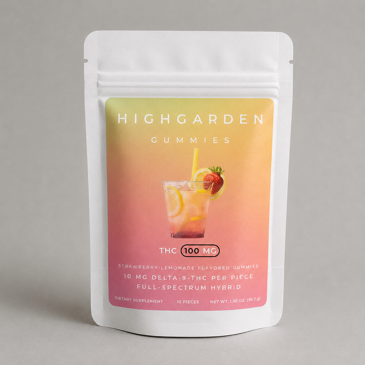 Highgarden Gummies - Strawberry Lemonade - 10mg THC