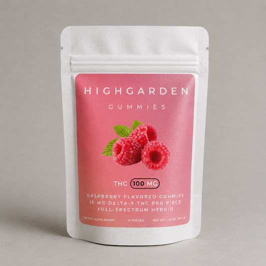 Highgarden Gummies - Raspberry - 10mg THC