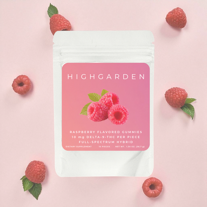 Highgarden Gummies - Raspberry - 10mg THC