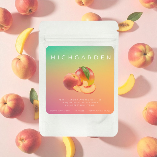 Highgarden Gummies - Peach Mango - 10mg THC