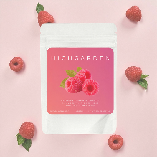 Highgarden Gummies - Raspberry - 10mg THC