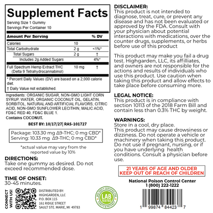 Highgarden Gummies - Raspberry