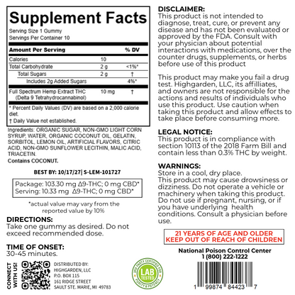 Highgarden Gummies - Strawberry Lemonade